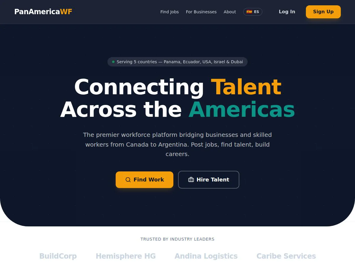 PanAmerica Workforce platform